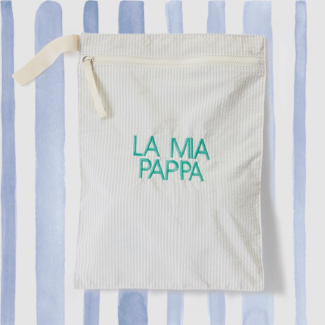 Sacchetto cambio La Tata LA MIA PAPPA verde acqua Sacchetto cambio La Tata LA MIA PAPPA verde acqua