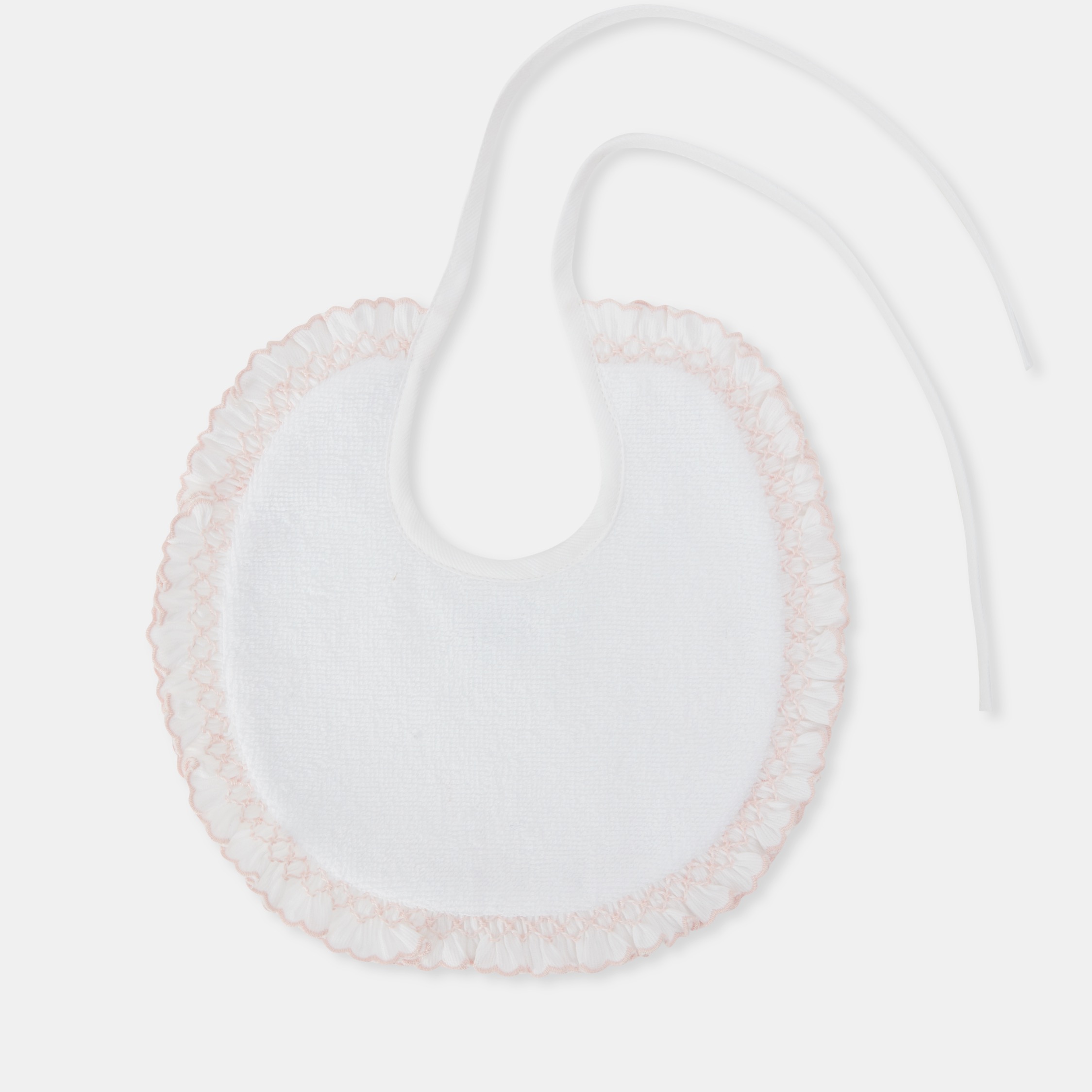 Bavaglino ondina _rosa_fondo neutro