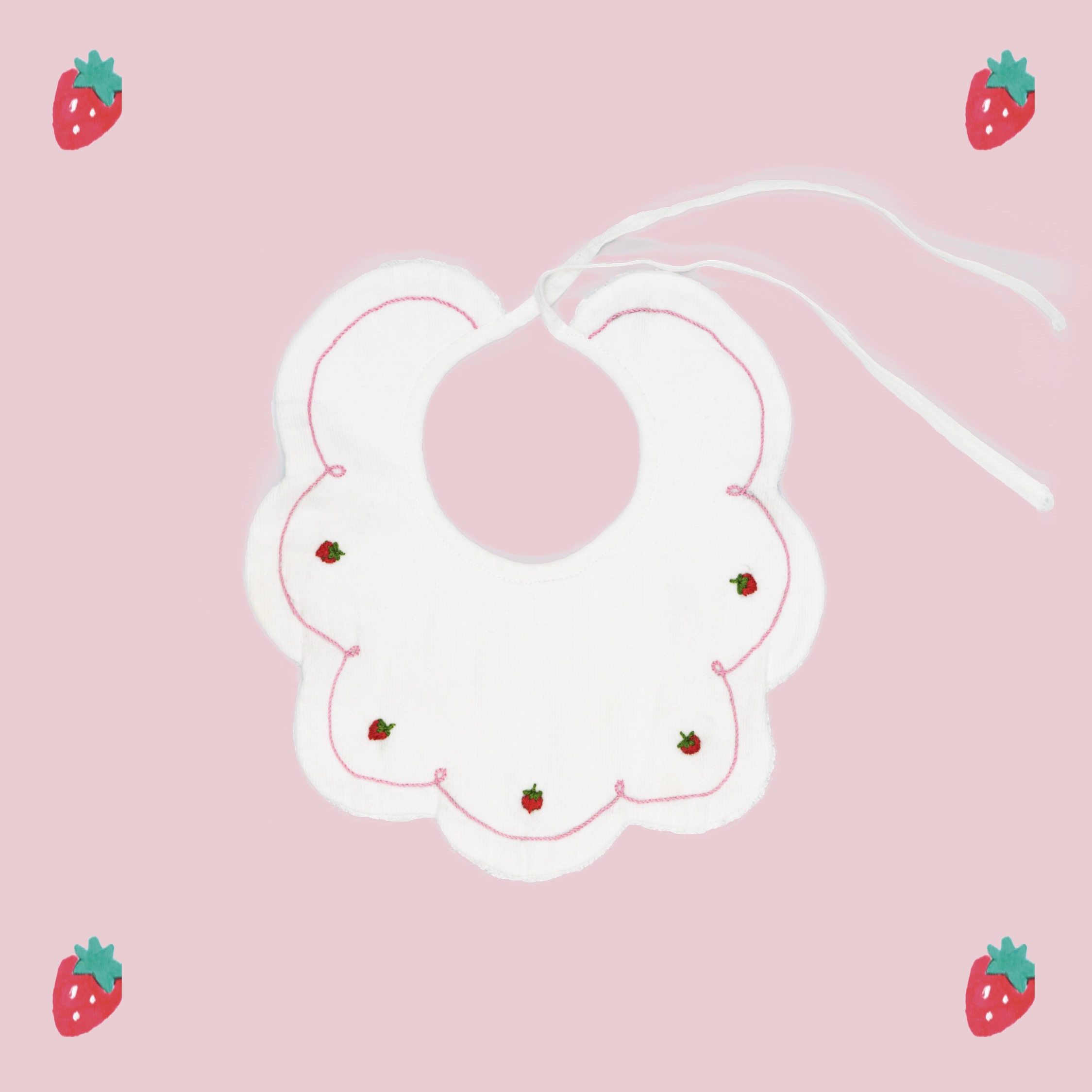 bavaglino fragole quadrato