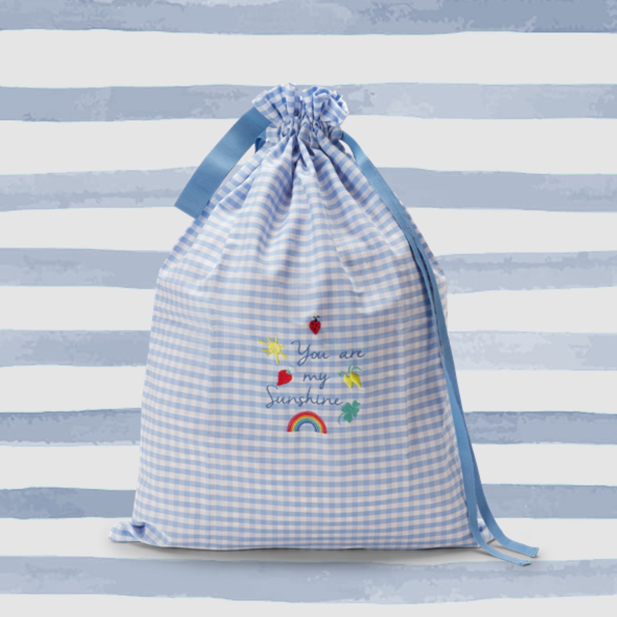 Sacchetto cambio NON TI SCORDAR DI ME verde acqua