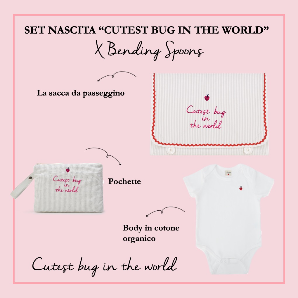 Sacchetto cambio NON TI SCORDAR DI ME azzurro