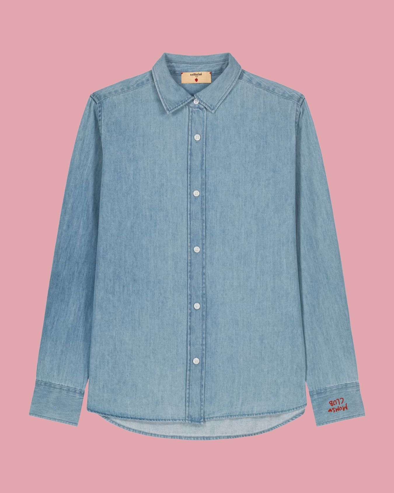 Pochette azzurra con coccinella